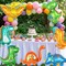 Dinosaur Balloons - 7 Pcs Baby Dinosaur Foil, Giant Dino Animal for Birthday Party Decoration